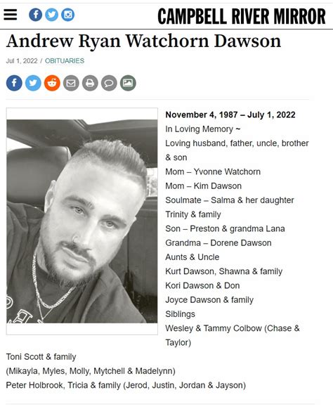Andrew ryan watchorn dawson - What was andrew dawson cause of death; ... Death of richard dawson; Kanye West Bad News Lyrics. How long have you known dude. Top 10 Kanye West lyrics. A couple of months later. He later gained nationwide popularity through his work in New York, where he began producing tracks for artists such as Jay-Z, Twista, Mase, Talib Kweli …